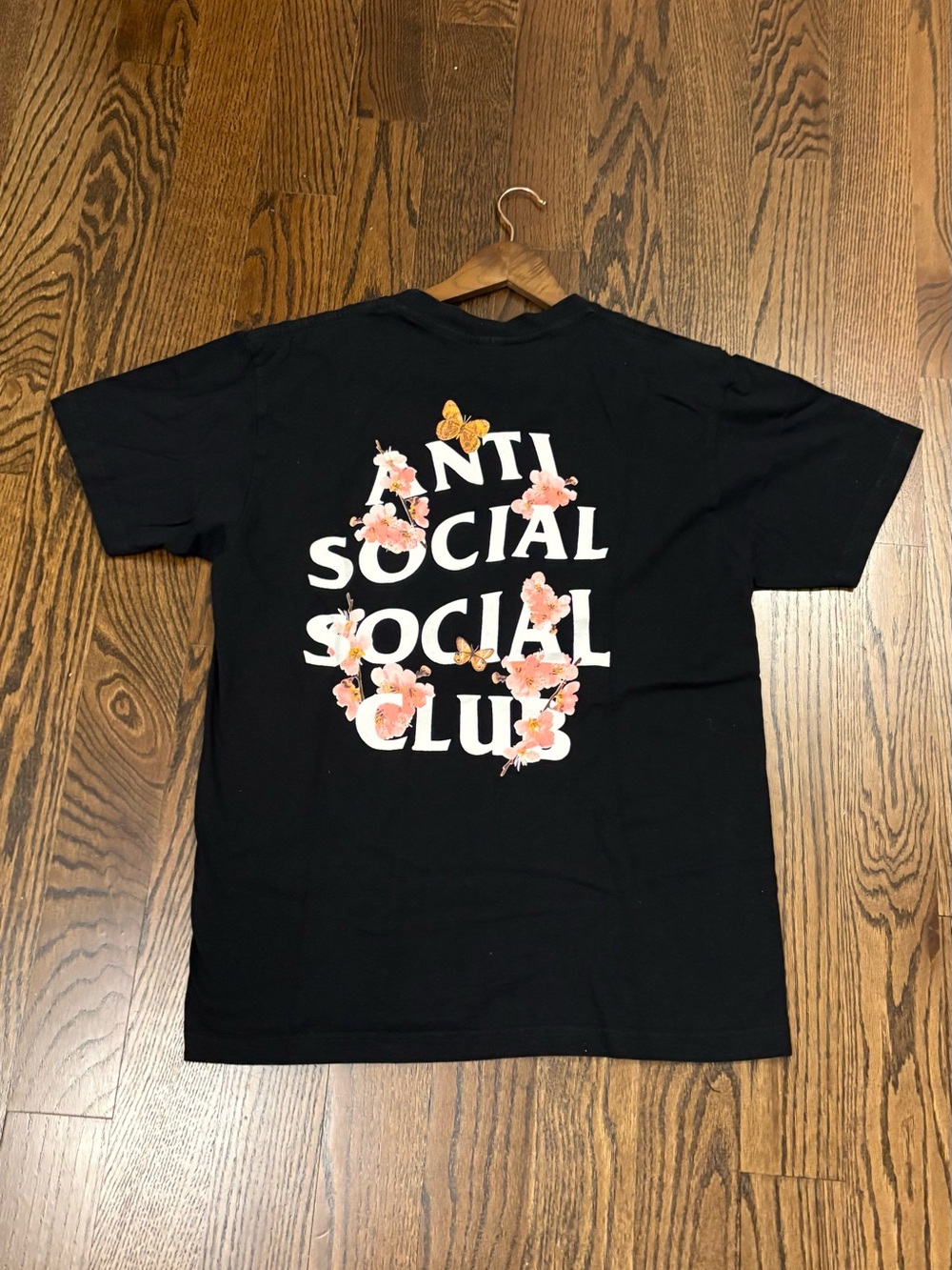 Like New Anti Social Social Club Black T Shirts Graphic